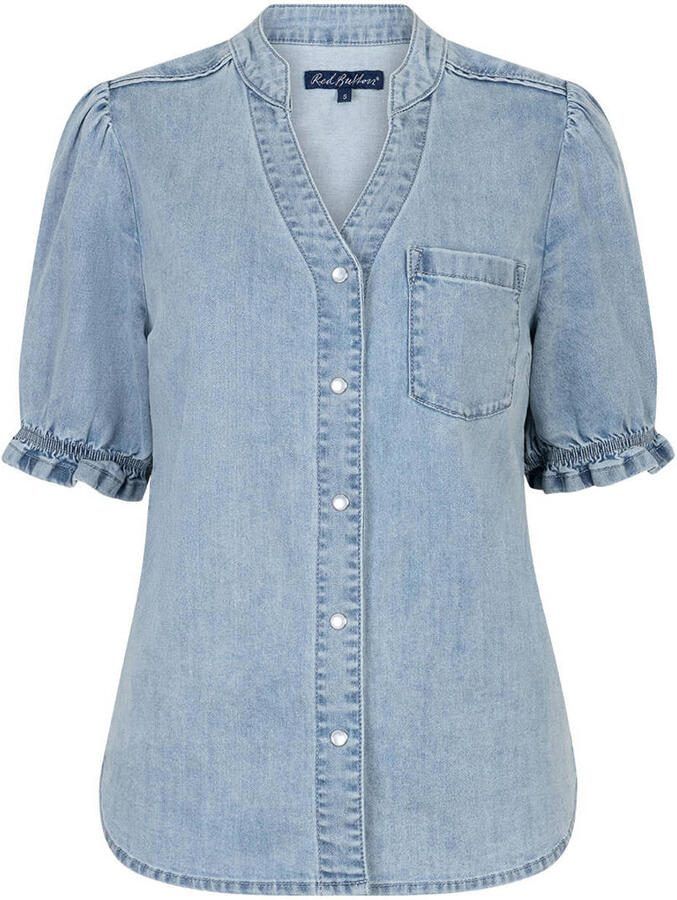 Red Button blouse light blue denim - Foto 2