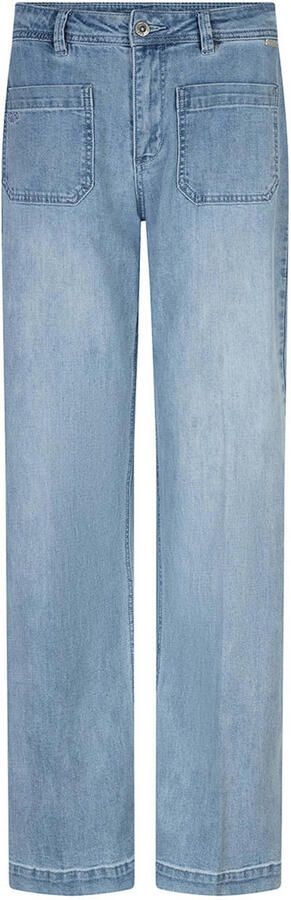 Red Button Colette Frontpatchpockets white bleach straight leg jeans light blue denim - Foto 2