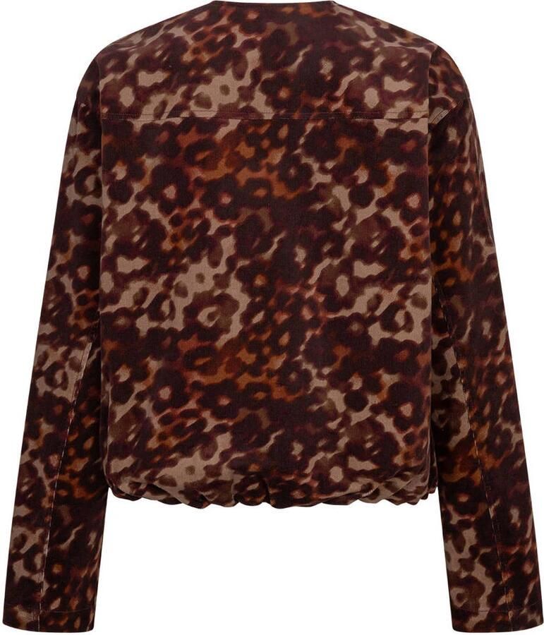 Red Button corduroy jack met plooien en print meerkleurig bordeaux - Foto 2