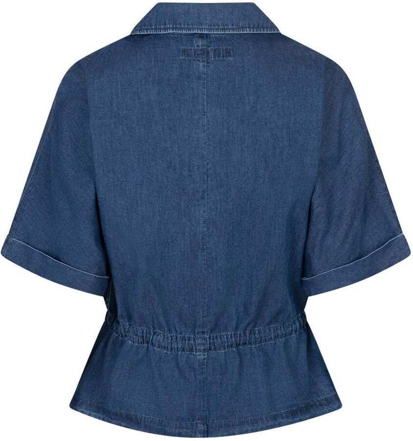 Red Button denim blouse donkerblauw - Foto 2