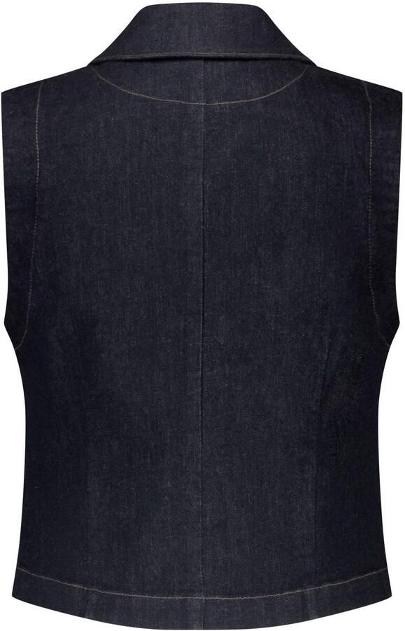 Red Button denim gilet dark blue denim