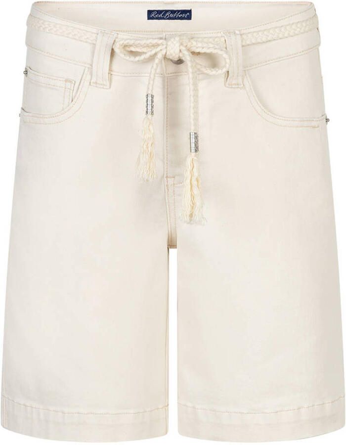 Red Button denim straight high waist short ecru - Foto 2