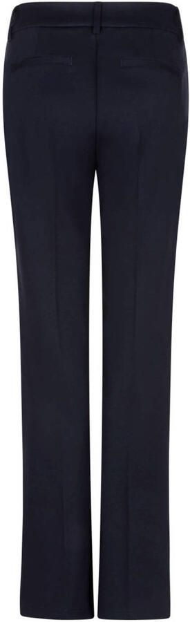 Red Button flared broek zwart