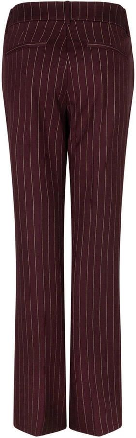 Red Button gestreepte gebreide flared broek burgundy - Foto 2