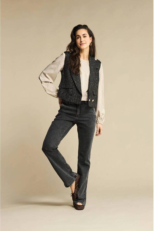 Red Button high waist flared jeans black denim