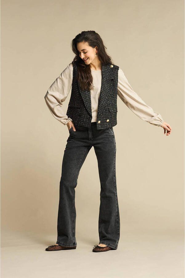 Red Button high waist flared jeans black denim - Foto 2