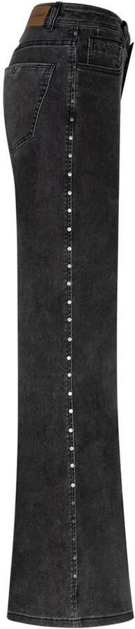 Red Button high waist flared jeans met studs zwart - Foto 2