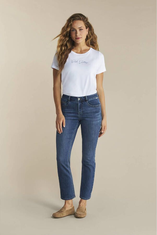 Red Button high waist straight leg jeans Kate stonewashed