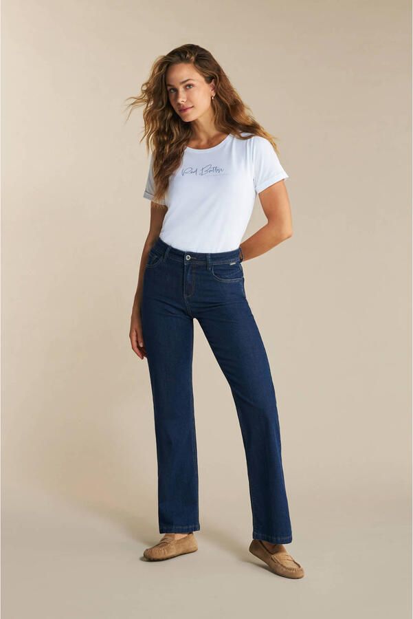 Red Button high waist flared jeans dark blue denim