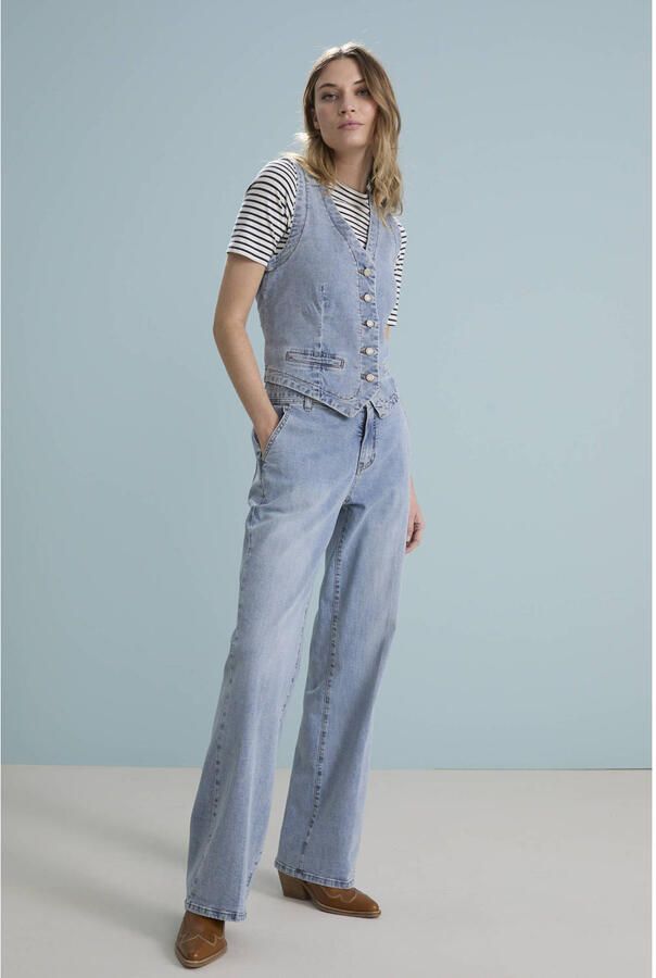 Red Button high waist flared jeans light blue denim