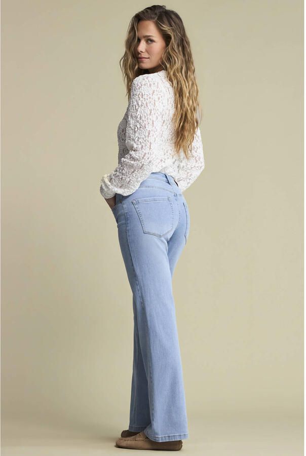 Red Button high waist wide leg jeans light blue denim - Foto 2