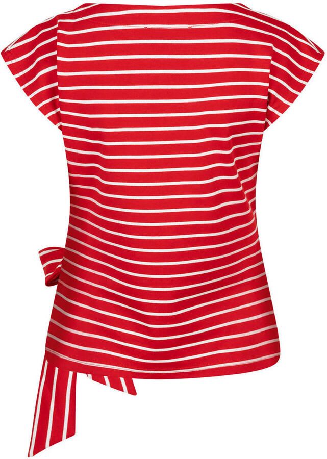 Red Button jersey gestreepte top rood gebreid - Foto 2