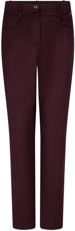 Red Button slim fit broek donkerrood