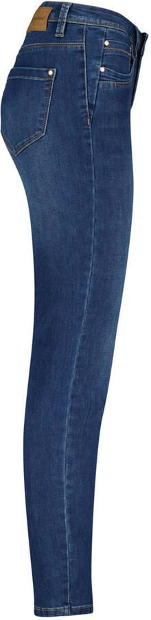 Red Button Slim Fit Midstone Used Jimmy Jeans Blue Dames