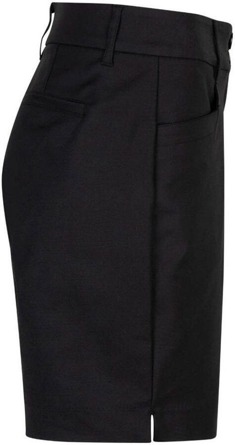 Red Button straight high waist chino short zwart