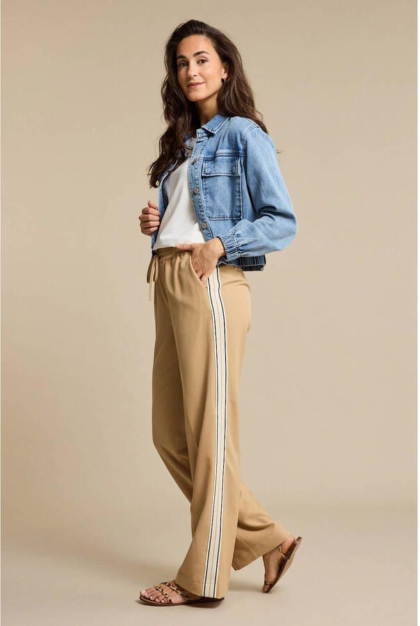 Red Button straight regular waist broek zand - Foto 2