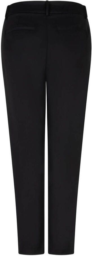 Red Button straight regular waist broek zwart