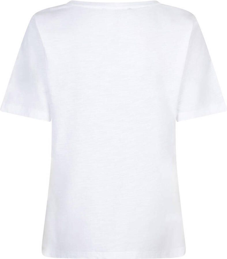 Red Button T-shirt met print wit - Foto 2