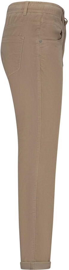 Red Button velours tapered high waist broek bruin - Foto 2