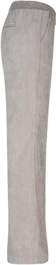 Red Button wide leg corduroy broek lichtgrijs - Foto 2