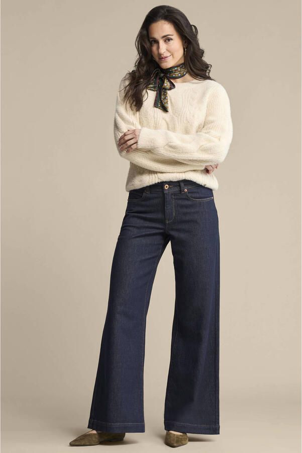Red Button wide leg jeans donkerblauw