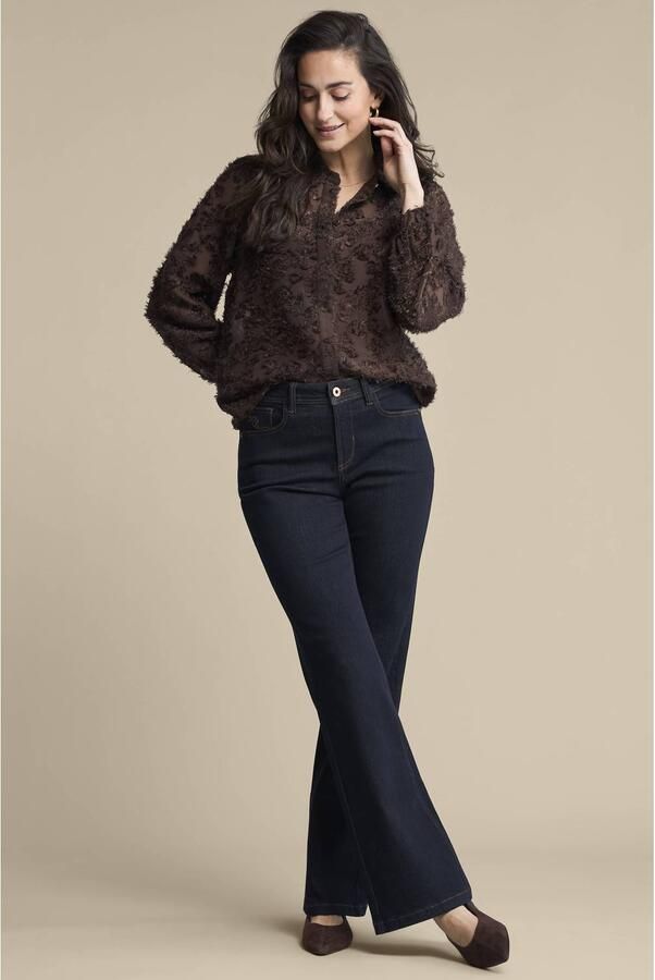 Red Button wide leg jeans donkerblauw