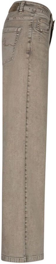 Red Button wide leg jeans met ceintuur grey denim - Foto 3