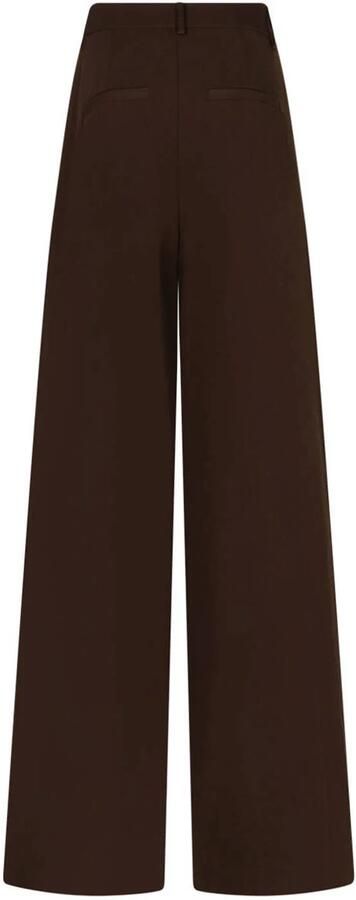 Red Button wide leg pantalon met plooien bruin - Foto 2