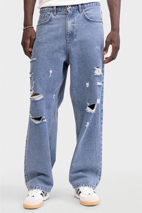 Redefined Rebel baggy jeans light blue denim