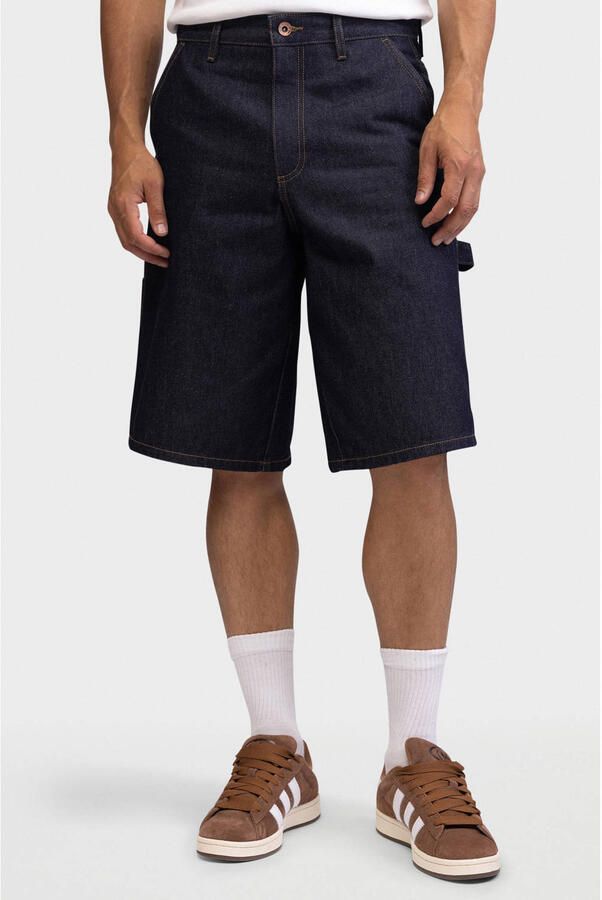 Redefined Rebel baggy short dark blue denim