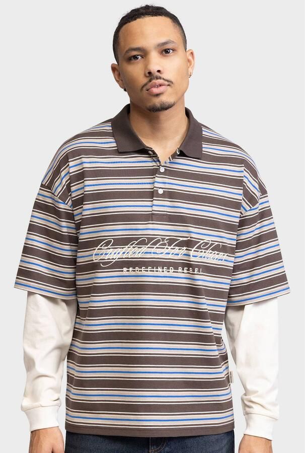 Redefined Rebel boxy gestreepte longsleeve bruin