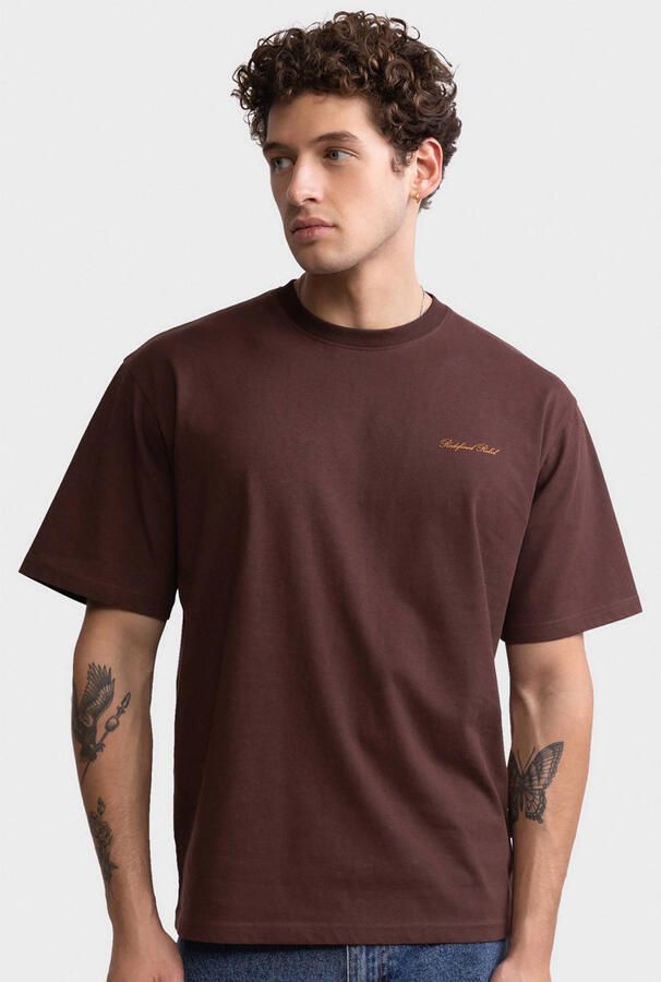 Redefined Rebel boxy T-shirt donkerbruin