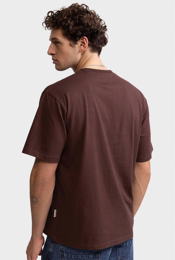 Redefined Rebel boxy T-shirt donkerbruin - Foto 3