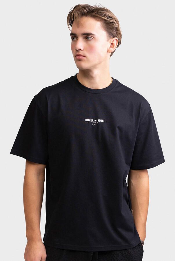 Redefined Rebel boxy T-shirt met backprint zwart