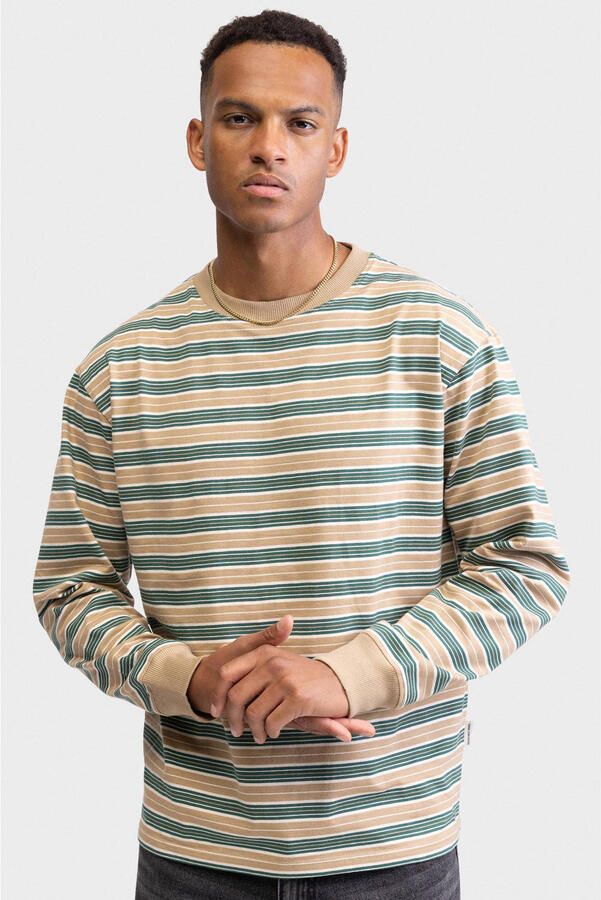 Redefined Rebel gestreepte longsleeve beige
