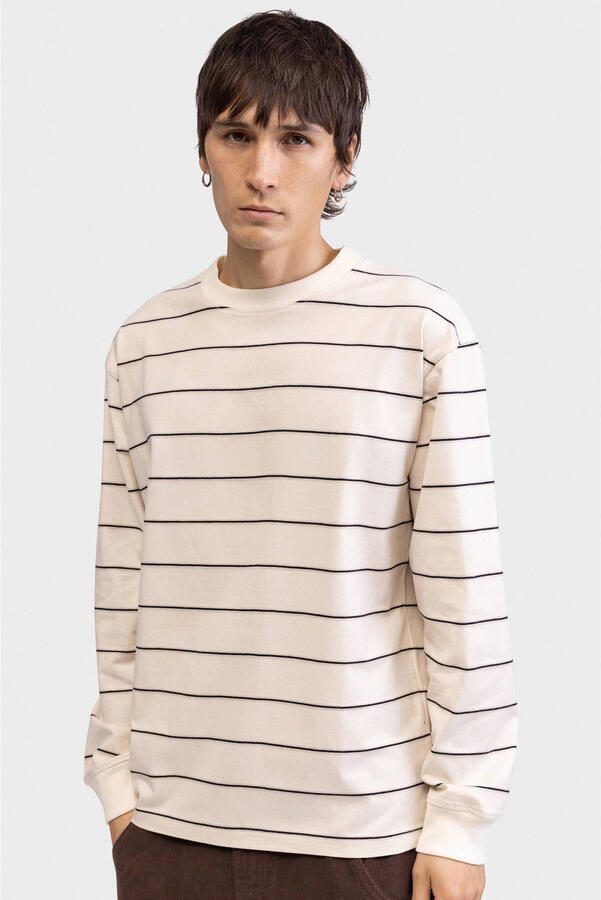 Redefined Rebel gestreepte longsleeve ecru