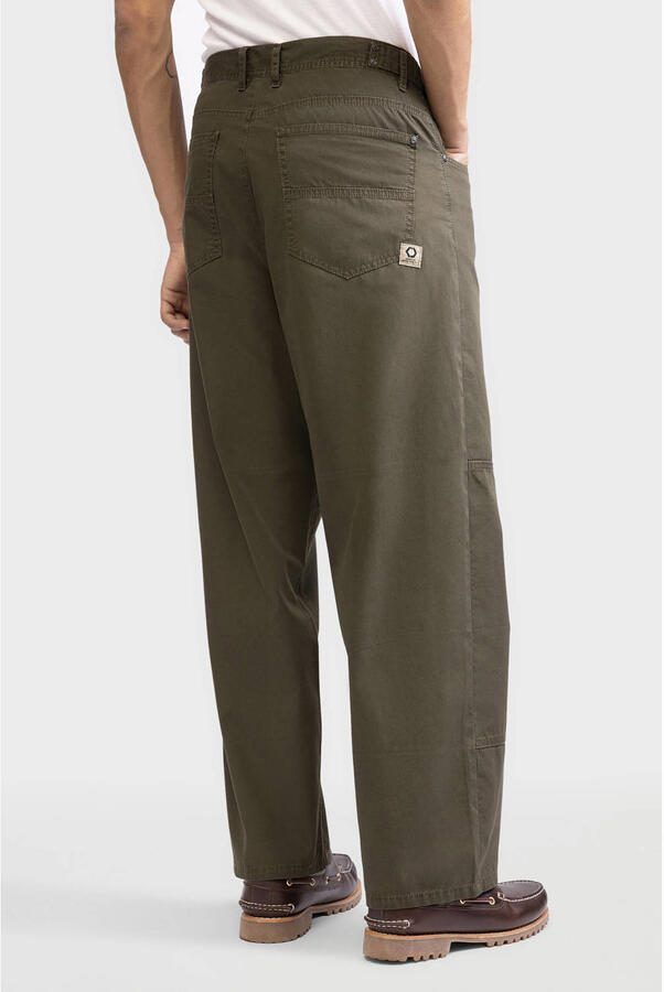 Redefined Rebel loose casual broek donkergroen - Foto 3