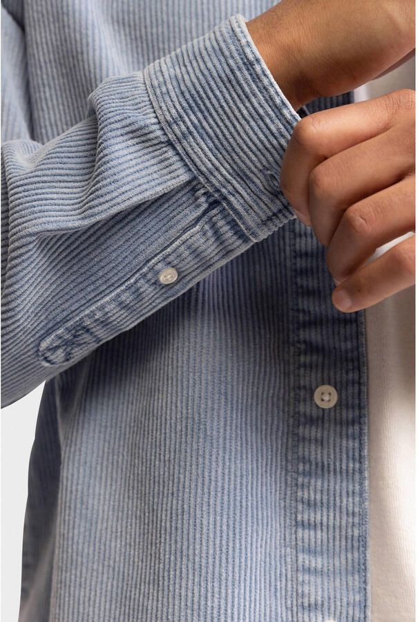 Redefined Rebel loose fit corduroy overshirt ashley blue