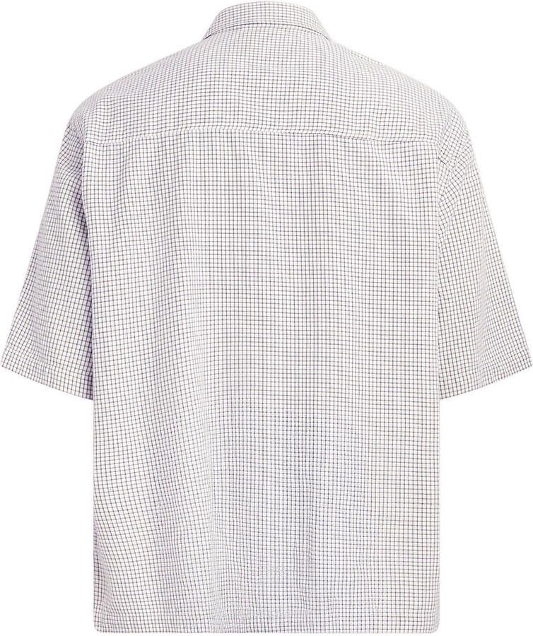 Redefined Rebel loose geruit casual overhemd wit - Foto 2