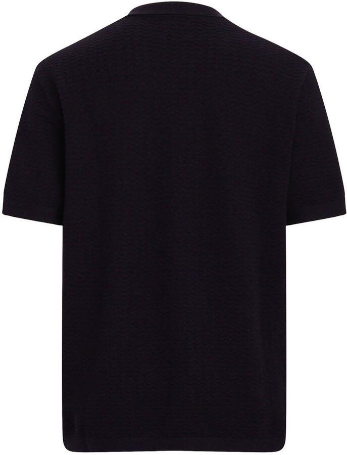 Redefined Rebel oversized gebreide polo zwart - Foto 2