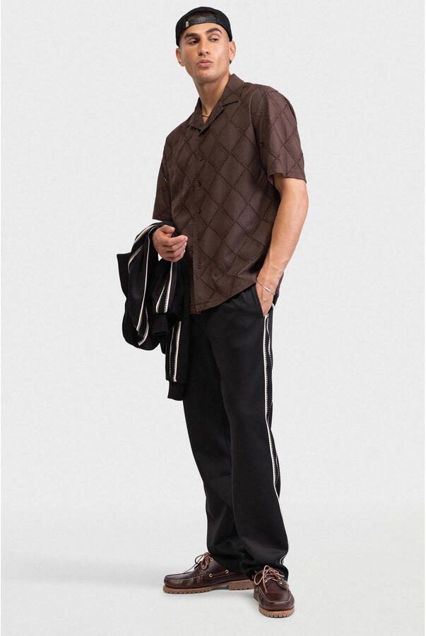 Redefined Rebel regular casual broek zwart