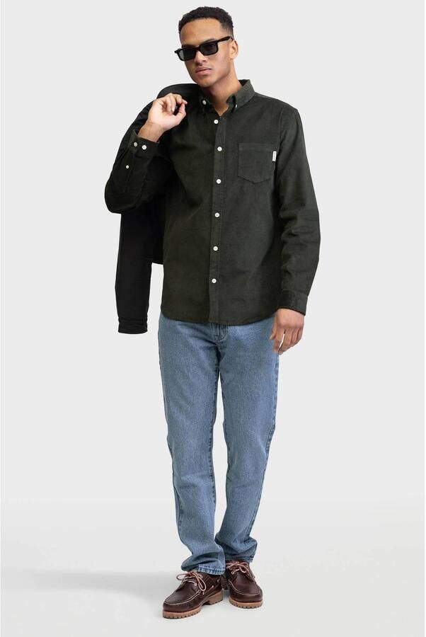 Redefined Rebel regular fit casual overhemd antraciet - Foto 3