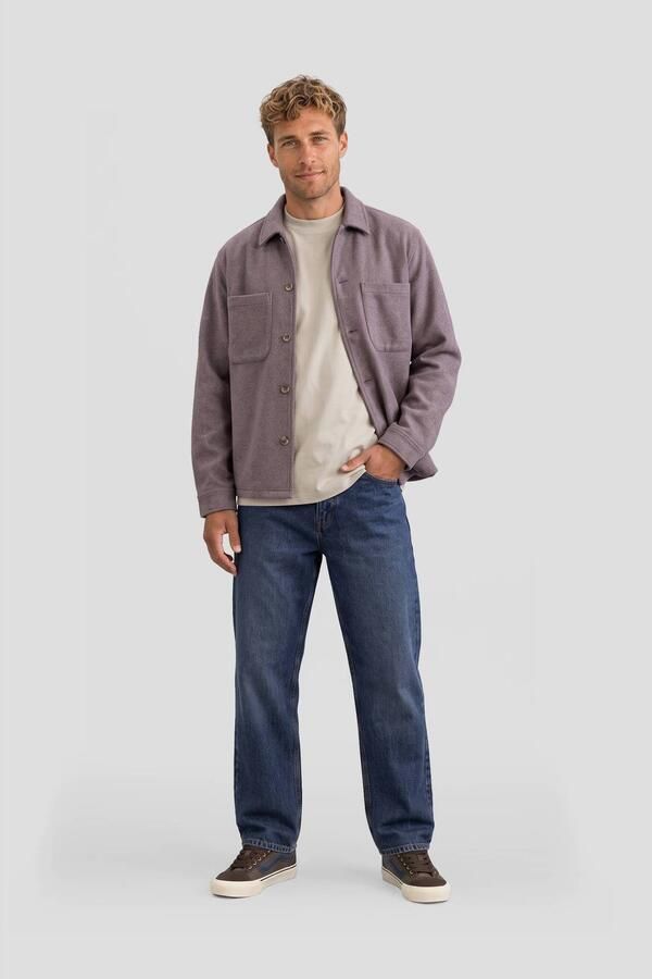 Redefined Rebel regular fit overshirt turkish coffee - Foto 2
