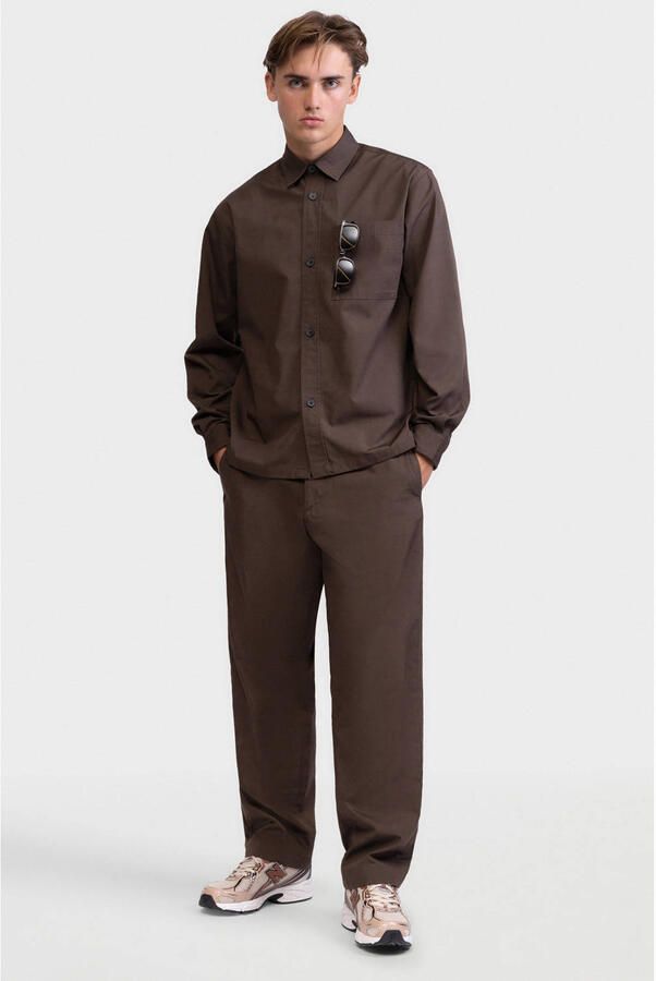 Redefined Rebel regular fit pantalon bruin - Foto 3