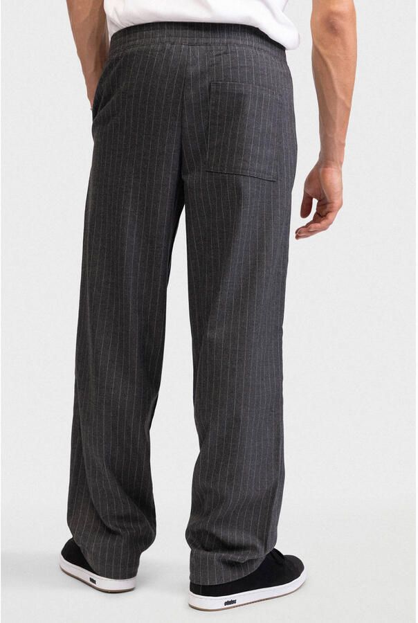 Redefined Rebel relaxed casual broek met krijtstreep grijs - Foto 2