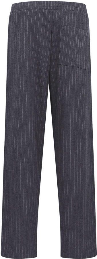 Redefined Rebel relaxed casual broek met krijtstreep grijs - Foto 3