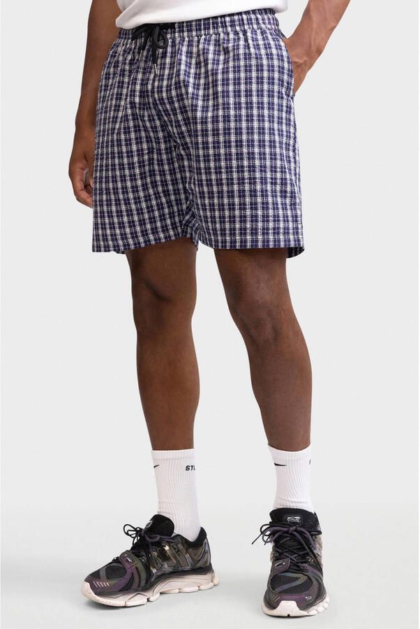Redefined Rebel relaxed casual short donkerblauw