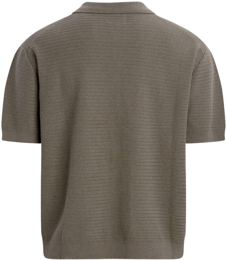 Redefined Rebel relaxed polo gebreid groen - Foto 2