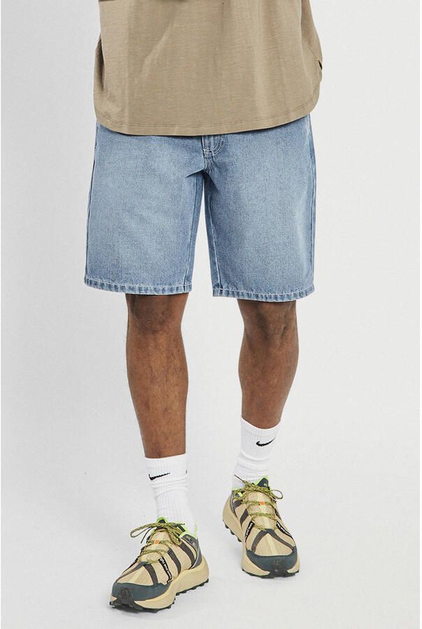 Redefined Rebel RRAsher denim loose short light blue denim
