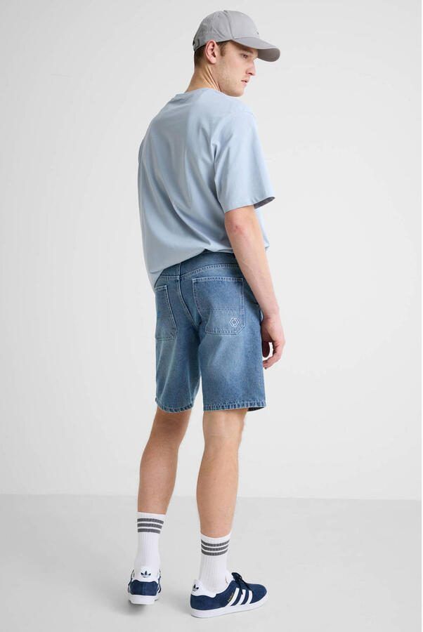 Redefined Rebel RRAsher denim loose short light blue denim - Foto 3